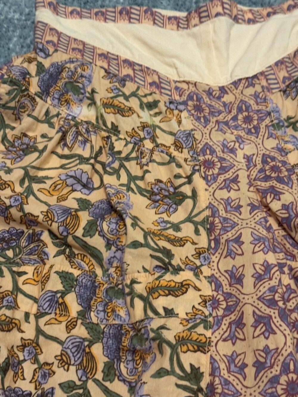 Free People Laurel Canyon Pants Medium Boho Flare Cotton EUC $128 - Picture 7 of 11